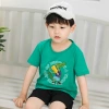 2022 Summer Trendy Children's new short-sleeved T-shirts for boys, breathable pure cotton children's clothing, large and small children's half-sleeved T-shirts are in stock details Picture